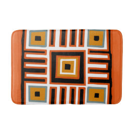 Tapete De Banheiro Padrão tribal africano moderno abstrato