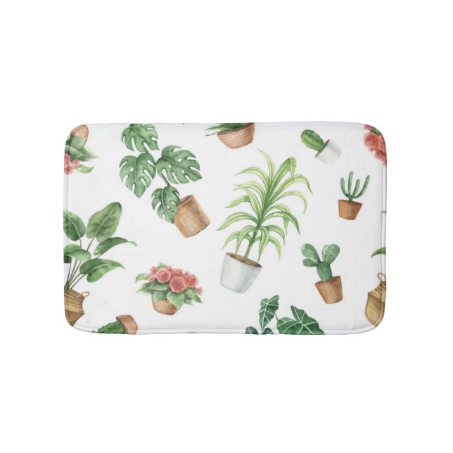 Tapete De Banheiro Padrão vegetal (frente)