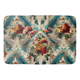Tapete De Banheiro Padrão Whimsical Italiano Floral Damask