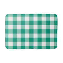 Padrão Xadrez Gingham Verde Moderno