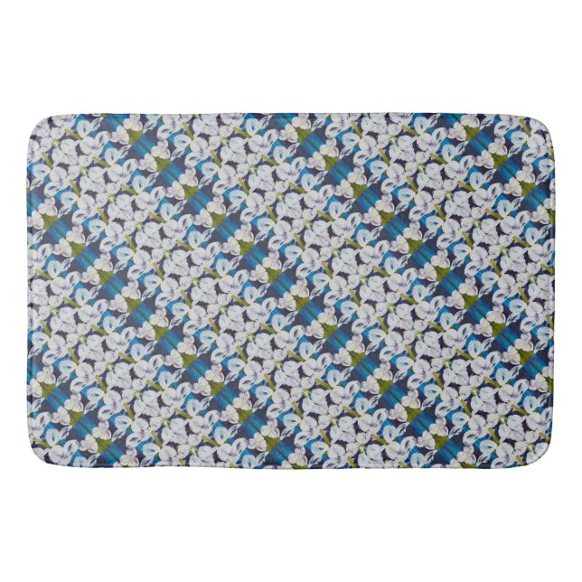 Tapete De Banheiro Padrões Abstrato de pinstripes (Frente)