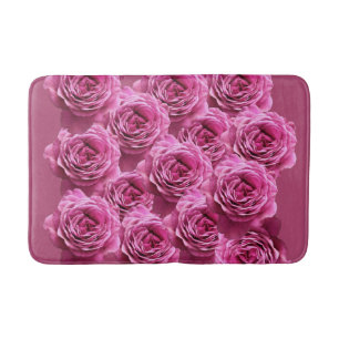 Tapete De Banheiro Padrões cor-de-rosa e rosas roxos
