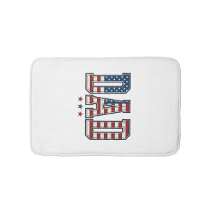Tapete De Banheiro Pai Patriota Bandeira Americana Design Vetorial Vi