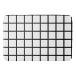 Tapete De Banheiro Painel da Janela Preta e Branca