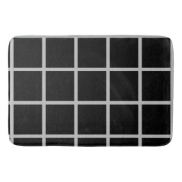 Tapete De Banheiro Painel da Janela Preta e Branca