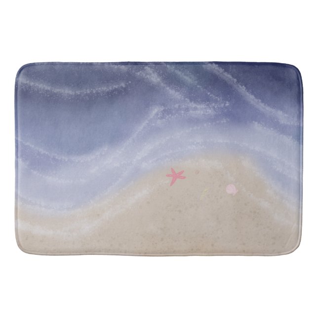 Tapete De Banheiro Painted beach  (Frente)