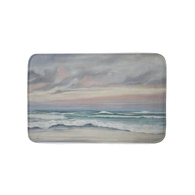 Tapete De Banheiro Painted Beach Scene Bath Mat (frente)
