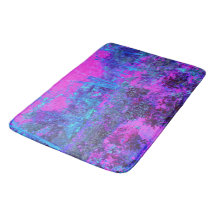 Paisagem Impressionista Azul e Rosa Quente Trippy