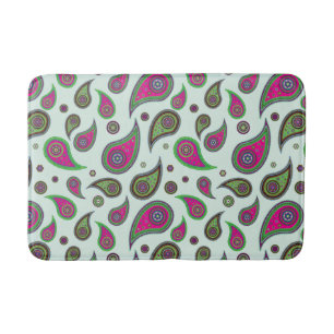 Tapete De Banheiro Paisley Design Bath Mat
