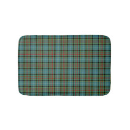 Tapete De Banheiro Paisley Scotland Tartan Teal Xadrez Padrão