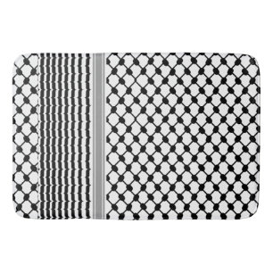 Tapete De Banheiro Palestino Hatta Keffiyeh Kufiya Folk (2 Padrão)