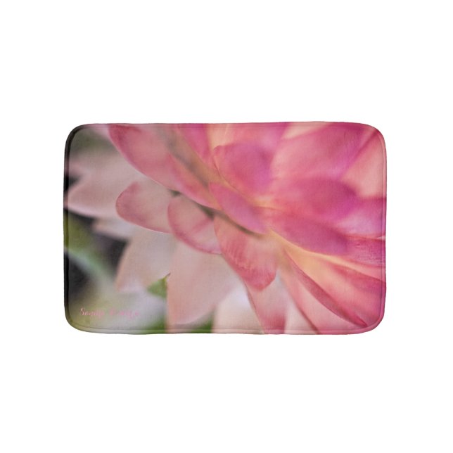 Tapete De Banheiro Palha rosa-branca (frente)