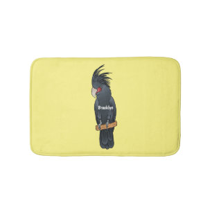 Tapete De Banheiro Palm cockatoo bird cartoon illustration