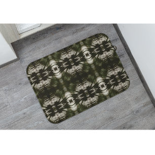 Tapete De Banheiro Palm Leaf Shadow Standard in Army Green