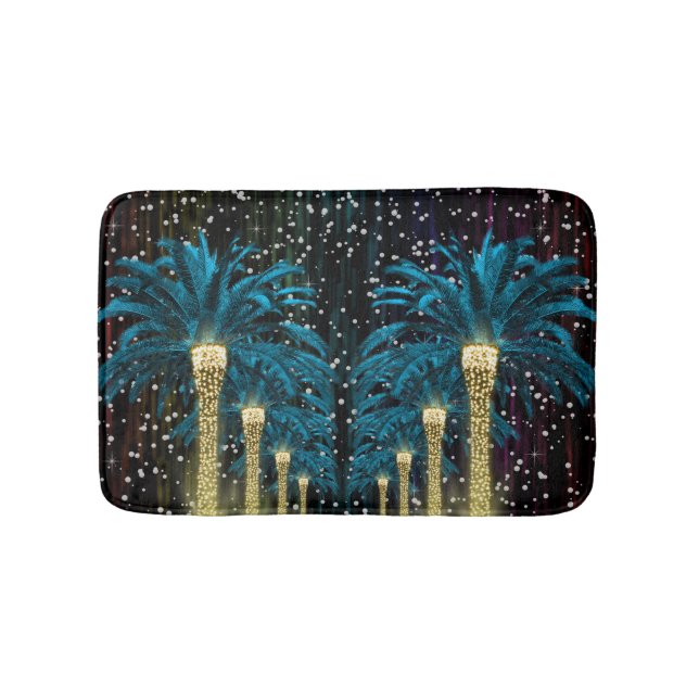 Tapete De Banheiro Palma de inverno Feriados (frente)