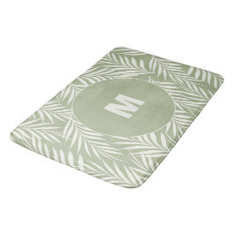 Tapete De Banheiro Palma Elegante Deixa Leite Verde Oleícola Personal