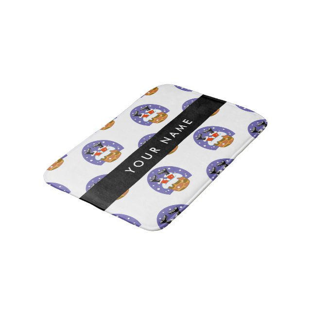 Tapete De Banheiro Papai Noel Na Chaminé, Neve, Natal, Ano Novo (Angulado)