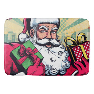 Tapete De Banheiro Papais noeis de banda desenhada/Natal