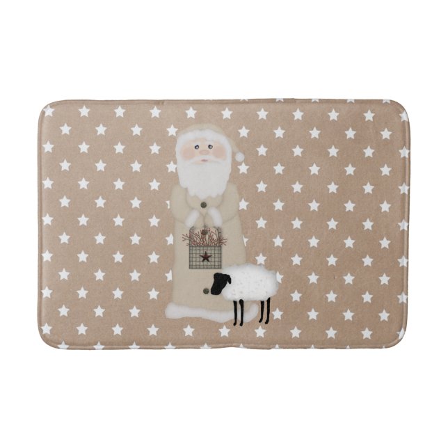 Tapete De Banheiro Papais noeis Primitivos Bath Mat (Frente)