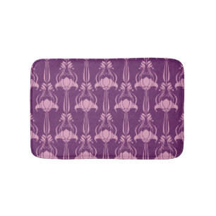 Tapete De Banheiro Papel de parede flexível - Design violeta rosa