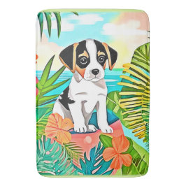 Tapete De Banheiro Paradise Puppy Design