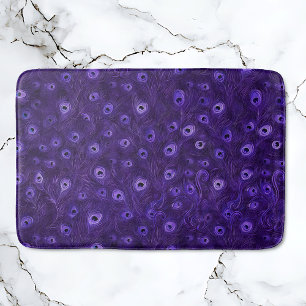 Tapete De Banheiro Paraíso de Peacock Roxo
