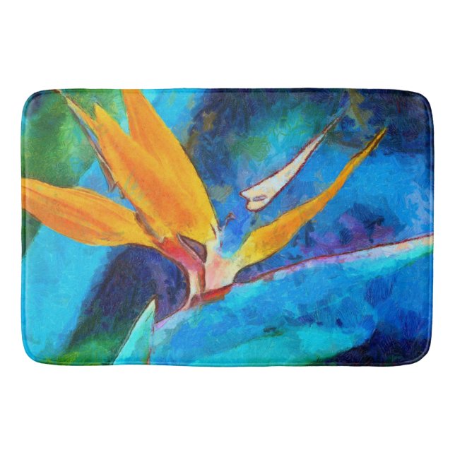 Tapete De Banheiro pássaro da flor de paraíso (Frente)