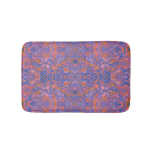 Tapete De Banheiro Pássaros árabes Bohemian Oriental Boho Blue Orange