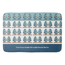 Tapete De Banheiro Pássaros Gêmeos