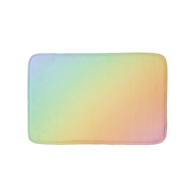 Tapete De Banheiro Pastel Rainbow Ombre Gradient Blur Abstract Design (frente)