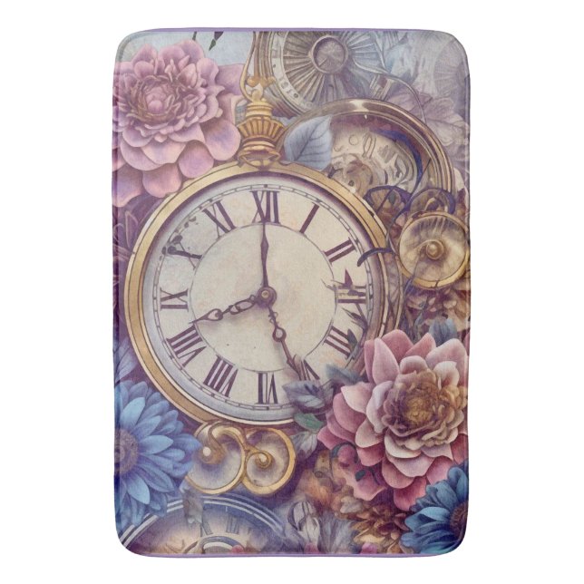 Tapete De Banheiro Pastel Steampunk Bath Mat (Frente Vertical)