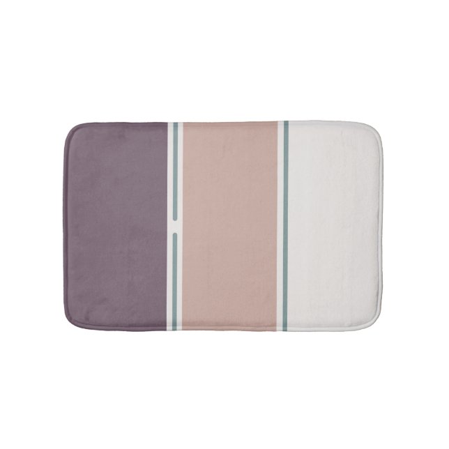 Tapete De Banheiro Pastel Stripes-2 – Calm Bathroom Stripe Accent (frente)