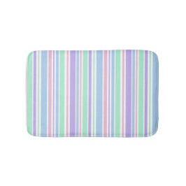 Tapete De Banheiro Pastel Stripes Bath Mat
