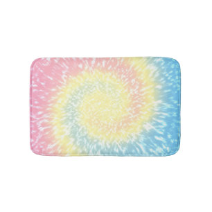 Tapete De Banheiro Pastel Tie Dye Hippie Swirl