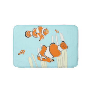 Tapete De Banheiro Pastilha de peixe de palheta versão 2
