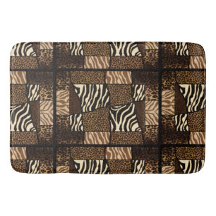Tapete De Banheiro Patchwork African Animal Standard - Bold & Cultura