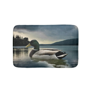 Tapete De Banheiro Pato De Mallard No Lago