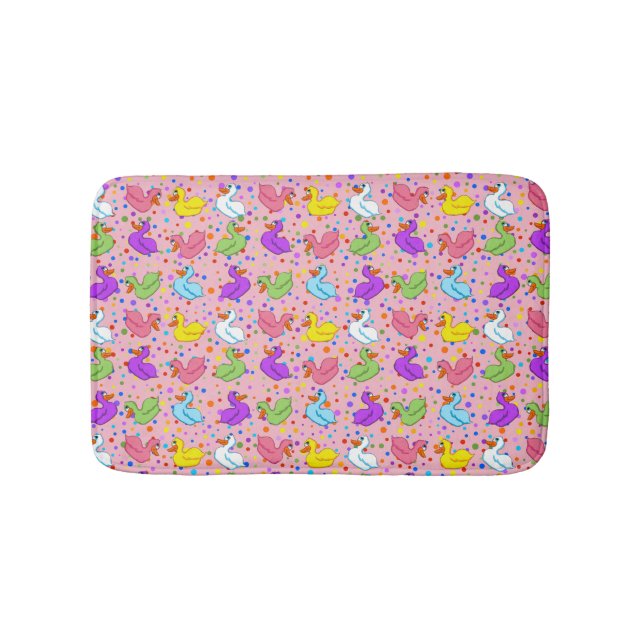 Tapete De Banheiro Patos Colrosos Bath Mat (frente)