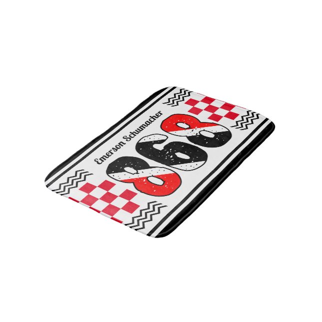 Tapete De Banheiro PATRIOTIC 868 Seu Nome | Sinalizador verificado em (Angulado)