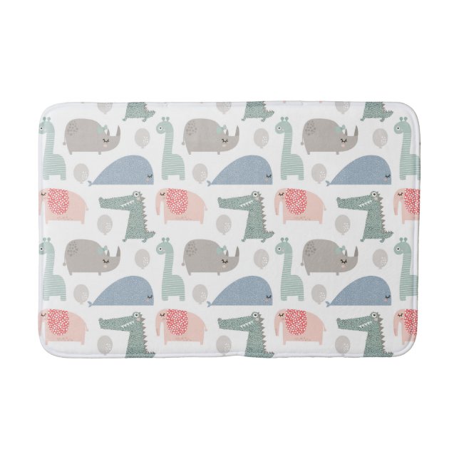 Tapete De Banheiro Patterno De Carroçaria Engraçado Com Rosto Engraça (Frente)