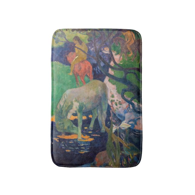 Tapete De Banheiro Paul Gauguin - O Cavalo Branco (Frente Vertical)