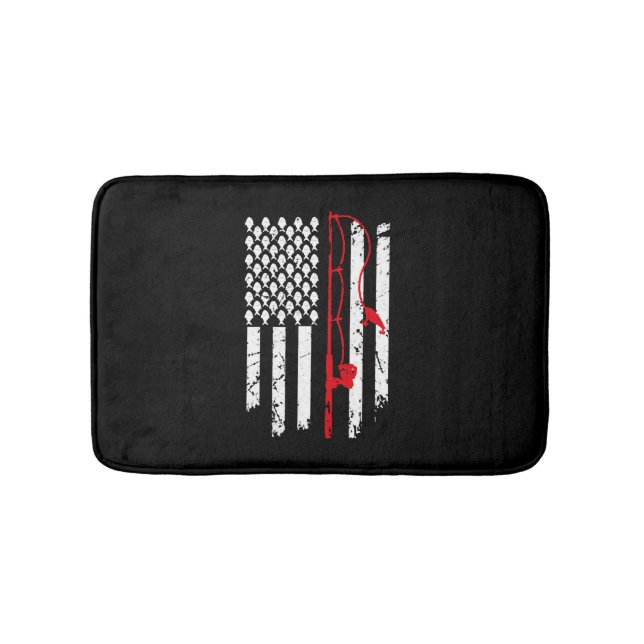 Tapete De Banheiro Pavilhão Americano Pesca Arde Arco Presente Pescad (frente)