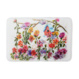 TAPETE DE BANHEIRO PAW DE CACHORRO IMPRIMA CASA DE AVES