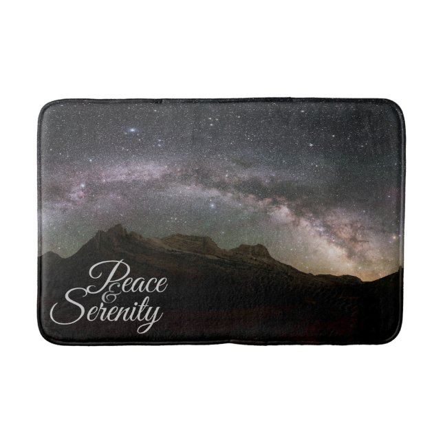 Tapete De Banheiro Peace & Serenity Mountain Night Sky (Frente)