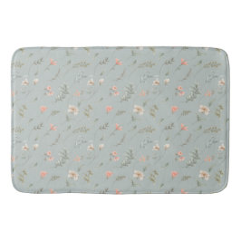 Tapete De Banheiro Peach e Blue Dreamflower Bath Mat