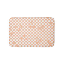 Peach Fuzz Cherry Gingham Patterno