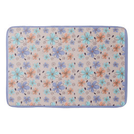 Tapete De Banheiro Peach jardim com padrão de primavera floral