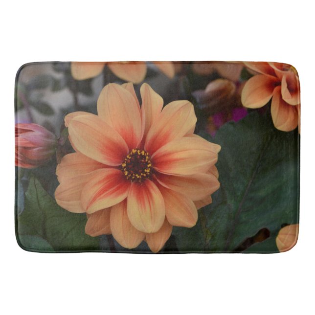 Tapete De Banheiro Peachy Floral Bath Mat (Frente)