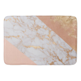 Tapete De Banheiro Peachy Marble Elegance