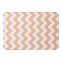 Peachy Orange Chevron Moderno